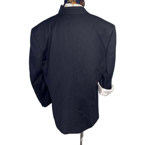 Vito Rufolo vintage 90s peak lapel 100% wool blazer jacket size 43R - Picture 5 of 9